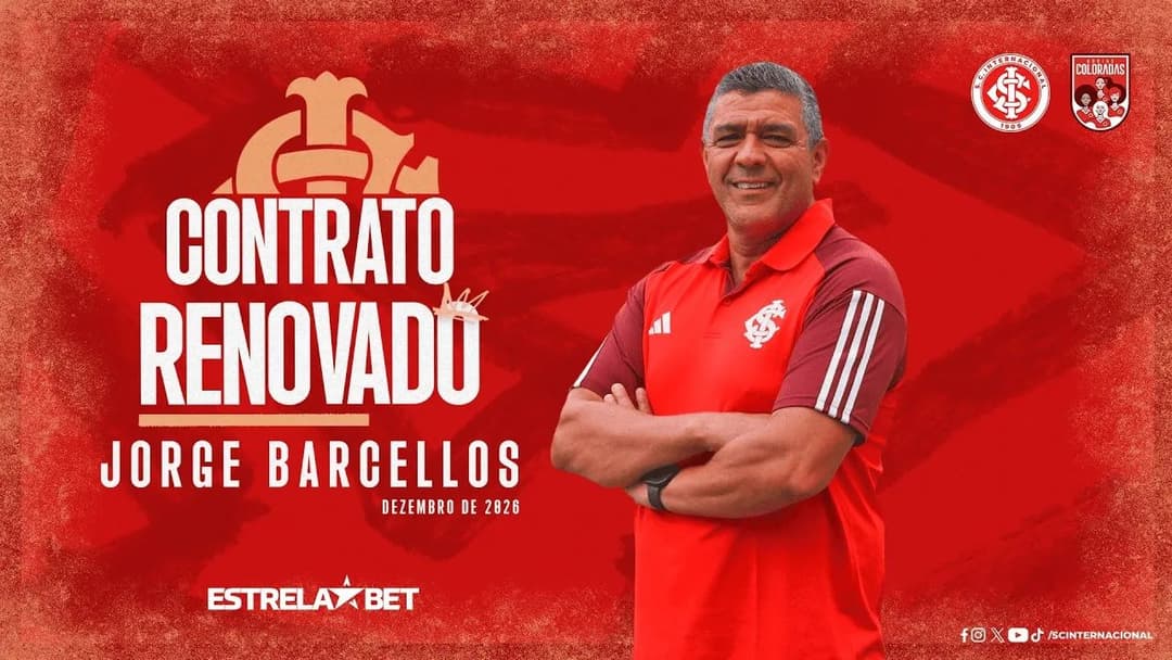 Jorge Barcellos renova contrato até dezembro de 2026