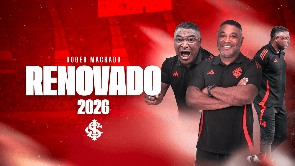 Roger Machado renova com o Inter até 2026